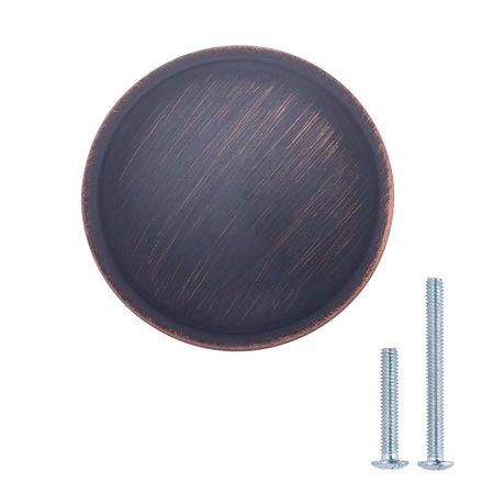 SOUTH MAIN HARDWARE 1-1/4 in. Oil Rubbed Bronze Traditional Round Mushroom Cabinet Knob 25PK SH2811-ORB-25
